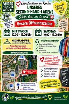 Plakat Second-Hand-Laden