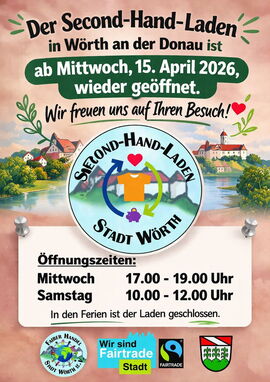 Plakat Eröffnung nach den Osterferien